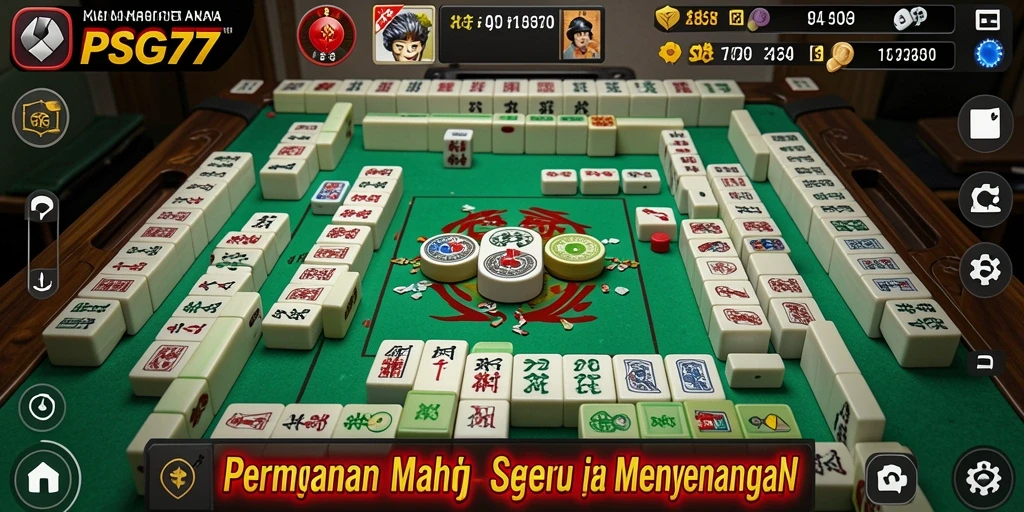 Tampilan gameplay Mahjong yang menarik dan penuh warna.