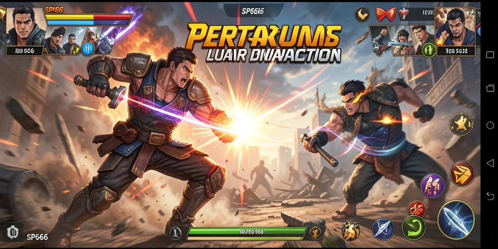 Tampilan gameplay SP666 yang mendebarkan dengan aksi seru.