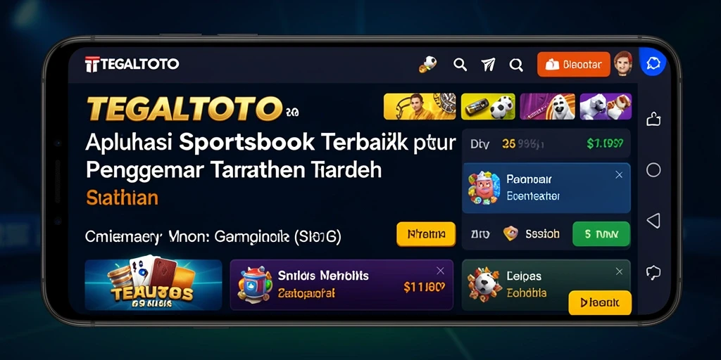 Screenshot TEGALTOTO menampilkan tampilan antarmuka taruhan olahraga yang menarik.