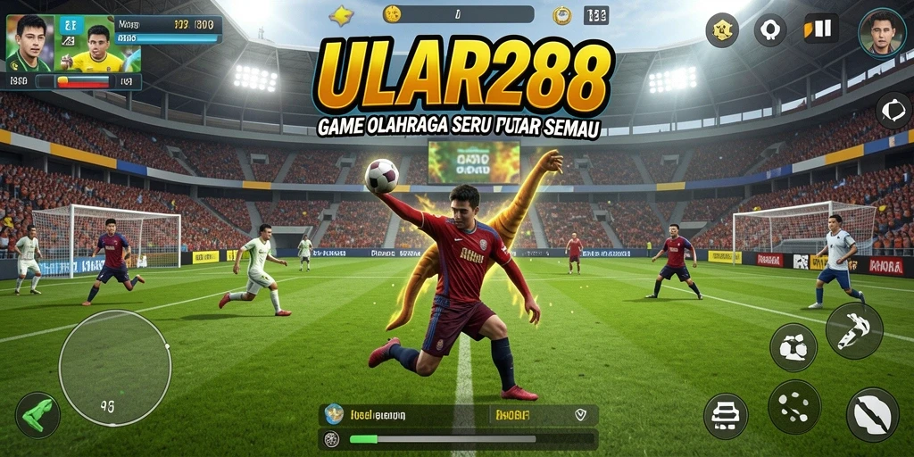 Screenshot utama ULAR288 menampilkan aksi seru dalam gameplay olahraga.